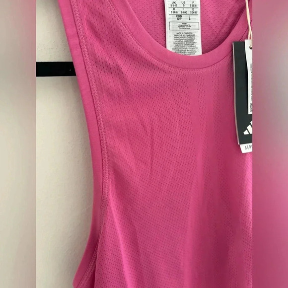 Adidas AeroReady Training Top in Pink NWT - Picture 3 of 5
